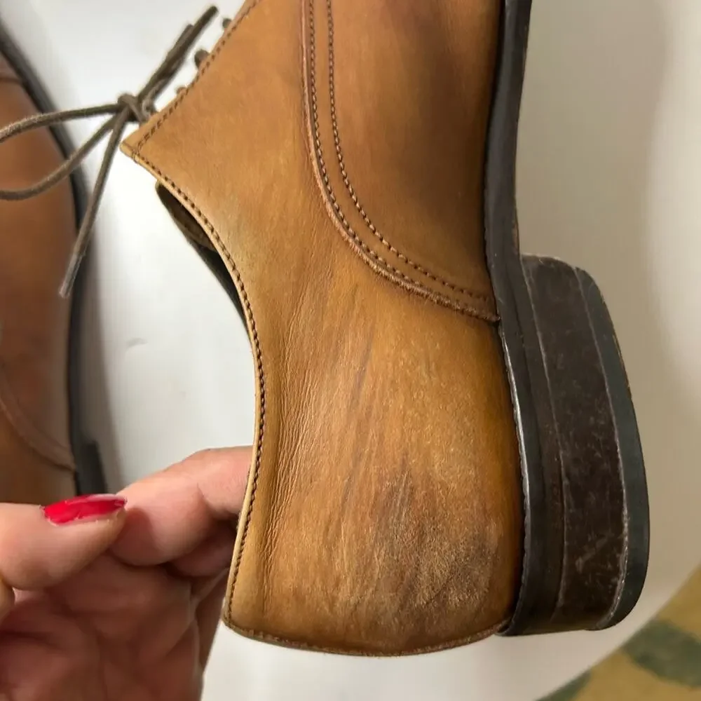 To Boot New York Adam Derrick brown leather cap toe dress shoes. Italy. Size 12